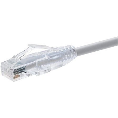 Unirise 8 Foot Cat6 Snagless Clearfit Patch Cable Gray - High Density Cat6 Ultra