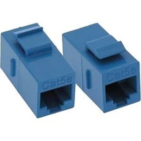 Unirise Cat5e RJ45 Keystone In-line Coupler, Blue C5E-CPLR-BLU