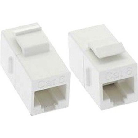 Unirise Cat5e RJ45 Keystone In-line Coupler, White C5E-CPLR-WHT