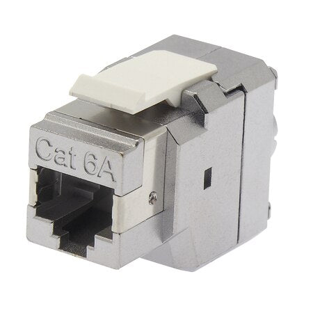 Unirise Cat6A 180 Degree Shielded Keystone Jack (SS) KEYC6A-SH-180