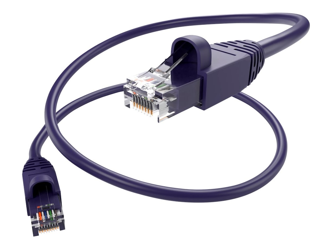 Unirise Cat6a UTP Patch Network Cable PC6A-25F-PUR-S