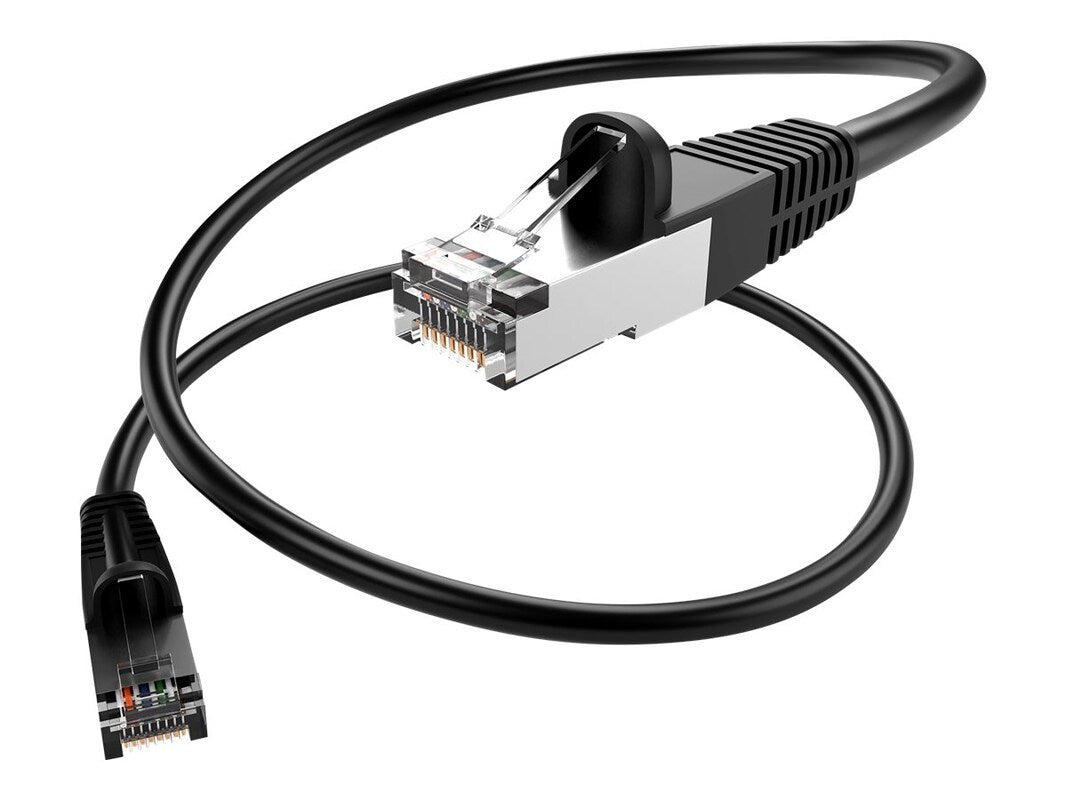 Unirise Cat.5e Patch UTP Network Cable PC5E-01F-BLK-S