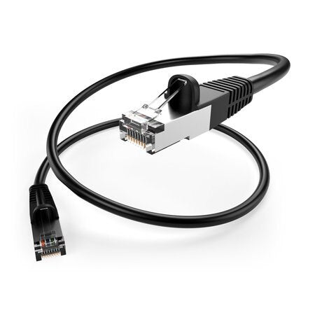 Unirise Cat.6 UTP Patch Network Cable PC6-6IN-BLK-SH-S