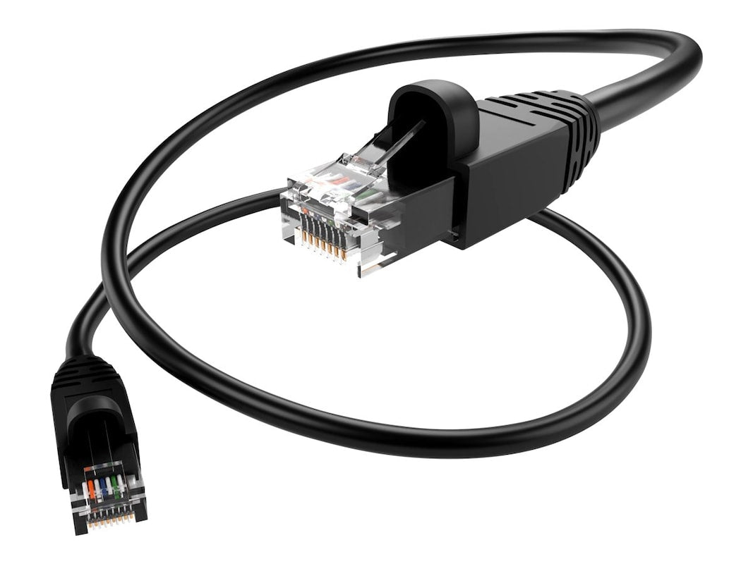 Unirise Cat.6a Patch Network Cable PC6A-02F-BLK-S