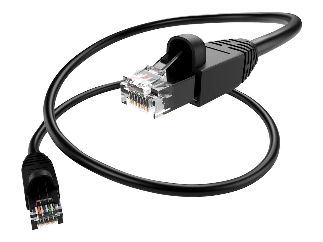 Unirise Cat.6a Patch Network Cable PC6A-75F-BLK-S
