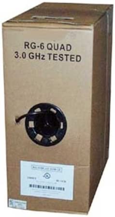 Unirise Coaxial Antenna Cable BRG59-1000F-BLK