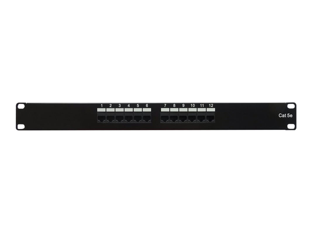 Unirise Network Patch Panel PPC5E-12PT-1U