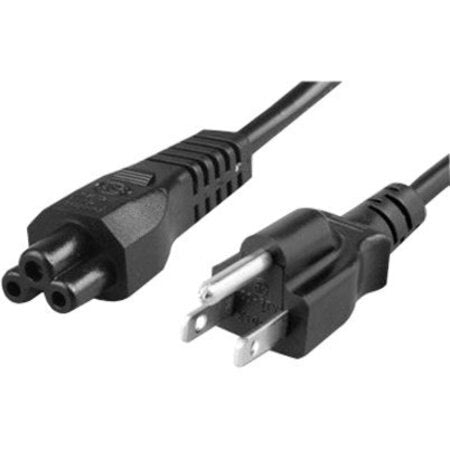 Unirise Notebook Power Cord 5/15P-C5, SJT, 125V, 10Amp, Black Jacket 3 feet PWCD-515PC5-10A-03F-BLK