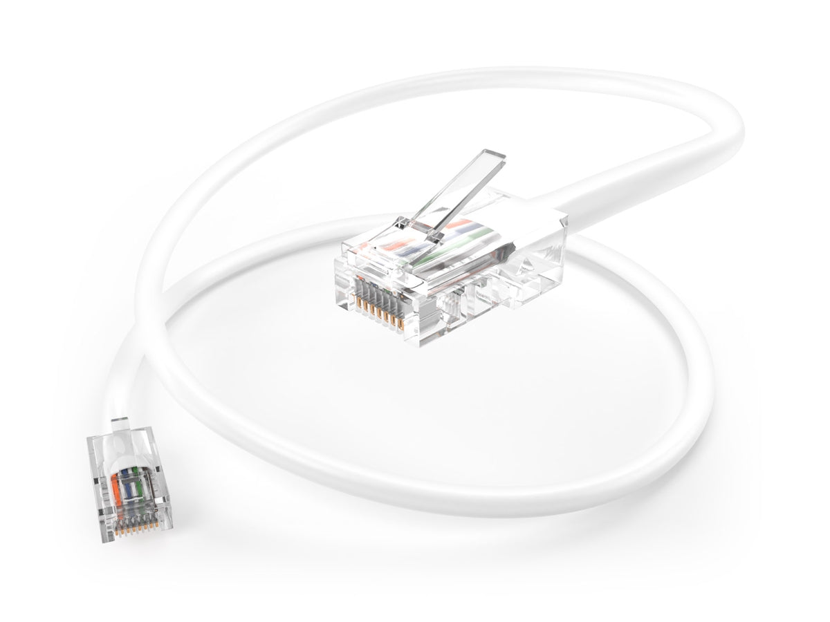 Unirise RJ-45 UTP Patch Network Cable PC6-15F-WHT