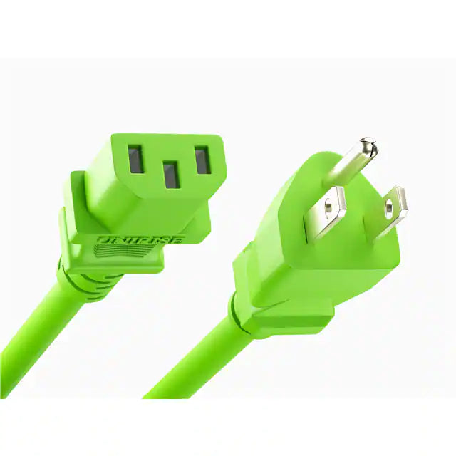 Unirise Standard Power Cord PWCD-515PC13-10A-04F-GRN