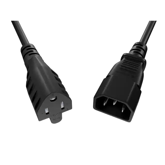 Unirise Standard Power Cord PWCD-515RC14-10A-01F-BLK