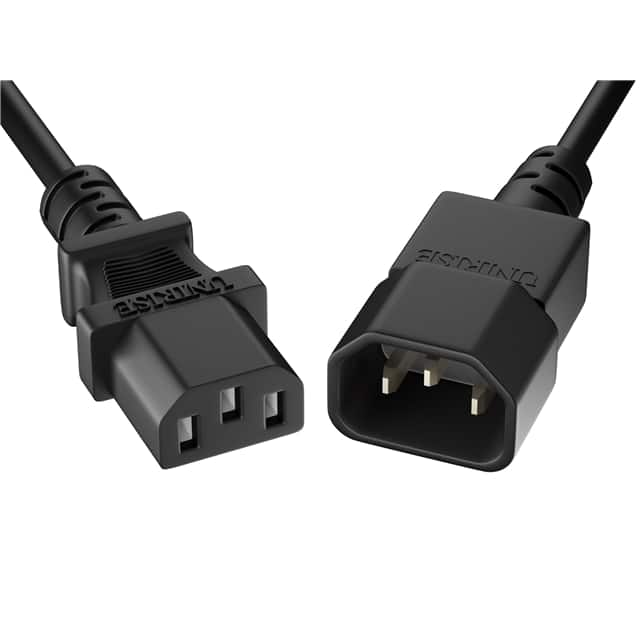 Unirise Standard Power Cord PWCD-C13C14-15A-10F-BLK