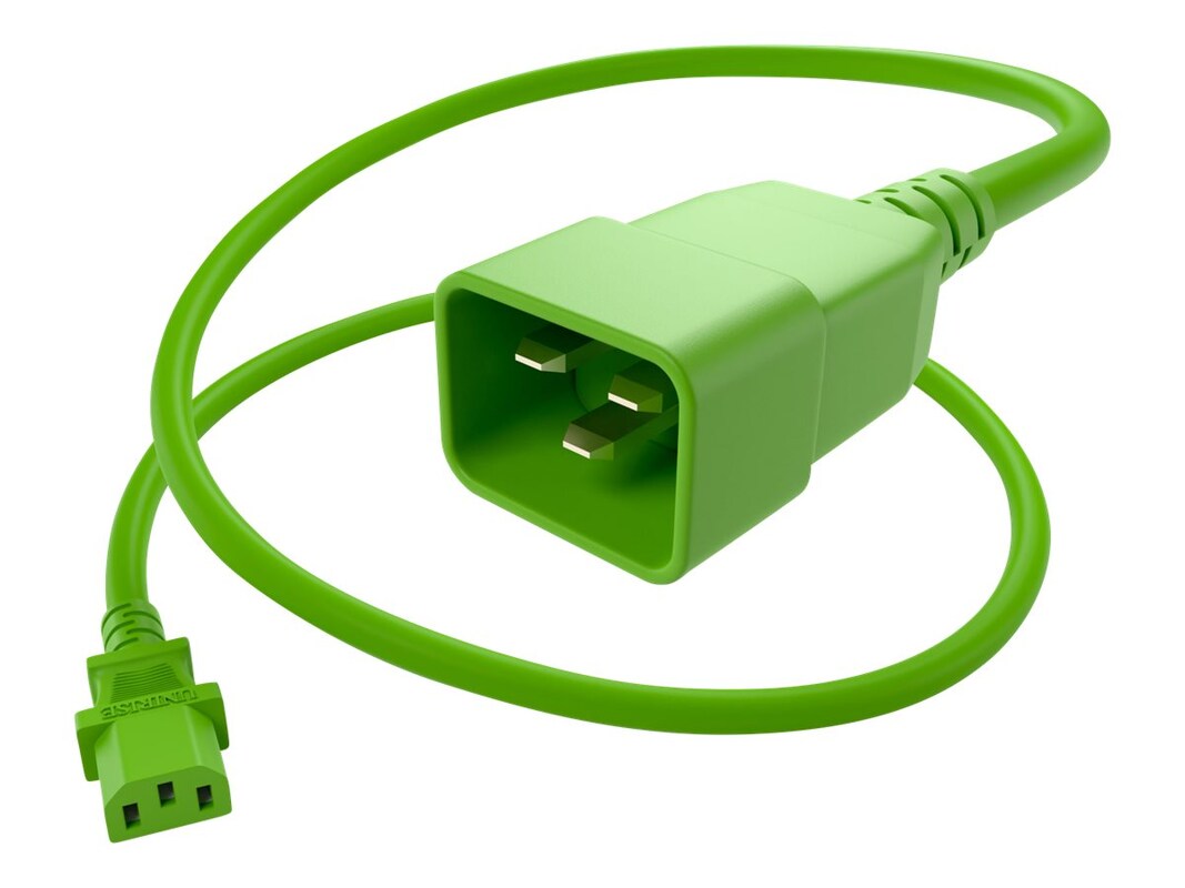 Unirise Standard Power Cord PWCD-C13C20-15A-03F-GRN