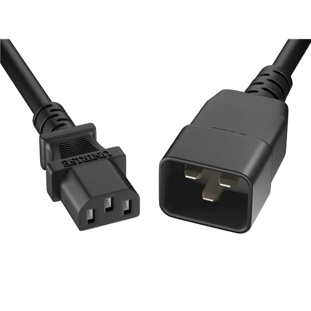 Unirise Standard Power Cord PWCD-C13C20-15A-08F-BLK