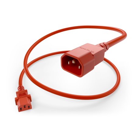 Unirise Standard Power Cord PWRC13C1401FRED