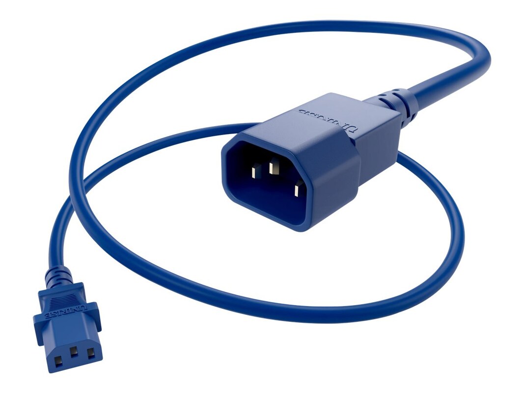 Unirise Standard Power Cord PWRC13C1408FBLU