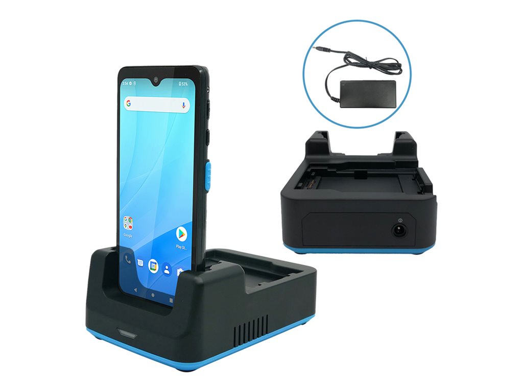 Unitech - Handheld charging cradle + power adapter - 1-slot - output connectors: 1 - United States - for Rugged Mobile Computer 5000-900113G