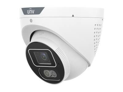 Uniview 8MP Tri-Guard Turret Camera with Light & Sound Alarm for Security