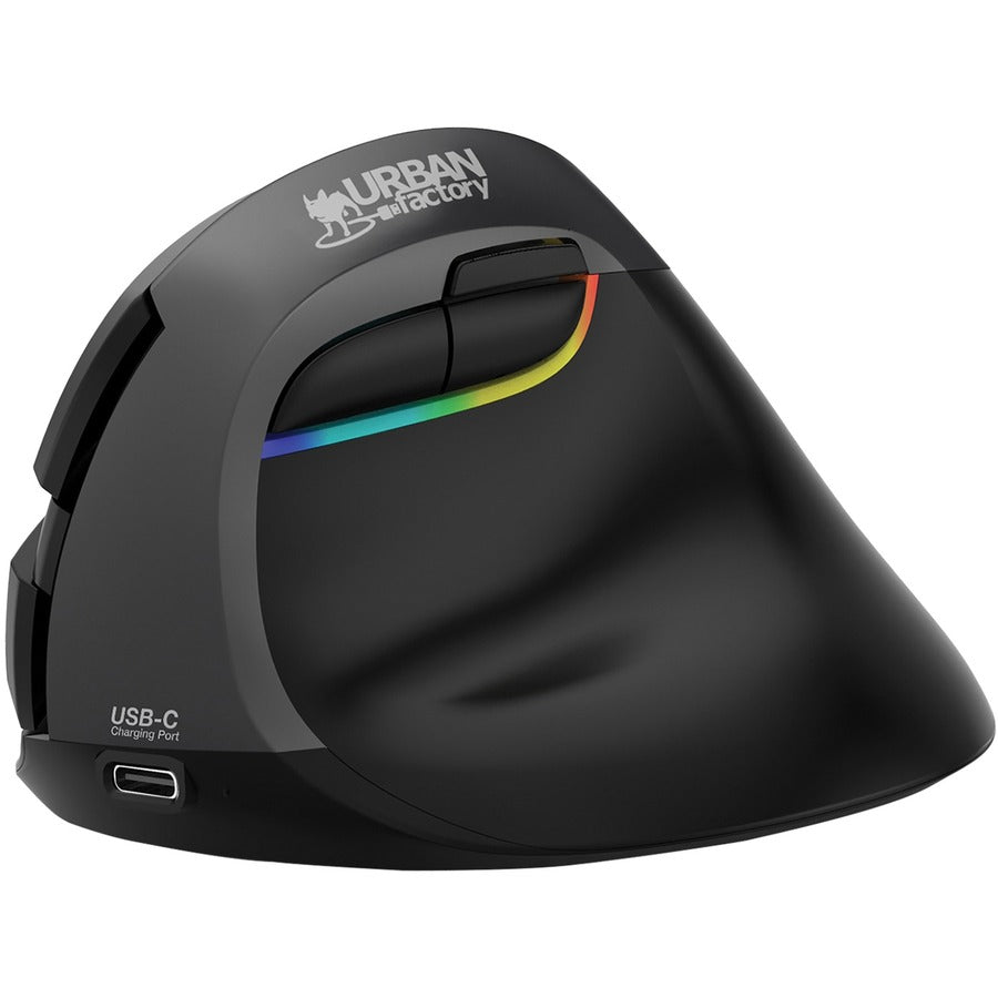Urban Factory ERGO PRO Mouse - Optical - Wireless - Bluetooth/Radio Frequency - 2.40 GHz