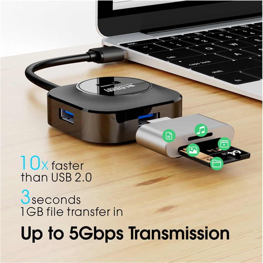 Urban Factory USB Hub - 4 USB Port(s) - 4 USB 3.0 Port(s)