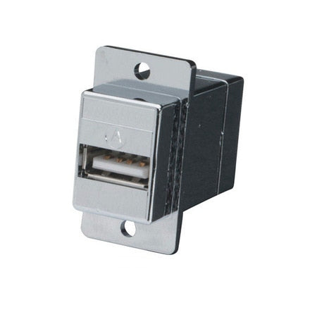 Usb Panel Mount Adapter - Type A Female To Type B Female
