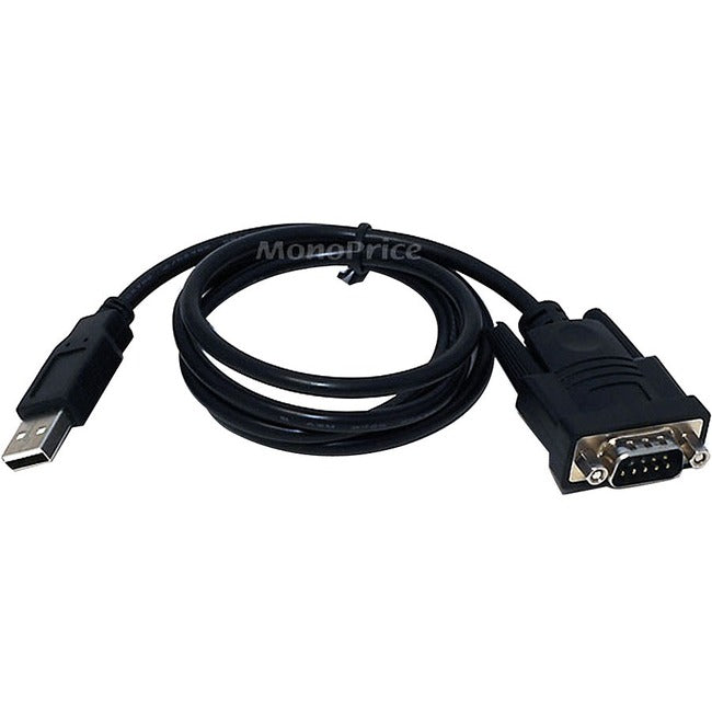 Usb To Serial Converter Cable (Db9M/Usb A Male) - 3 Ft