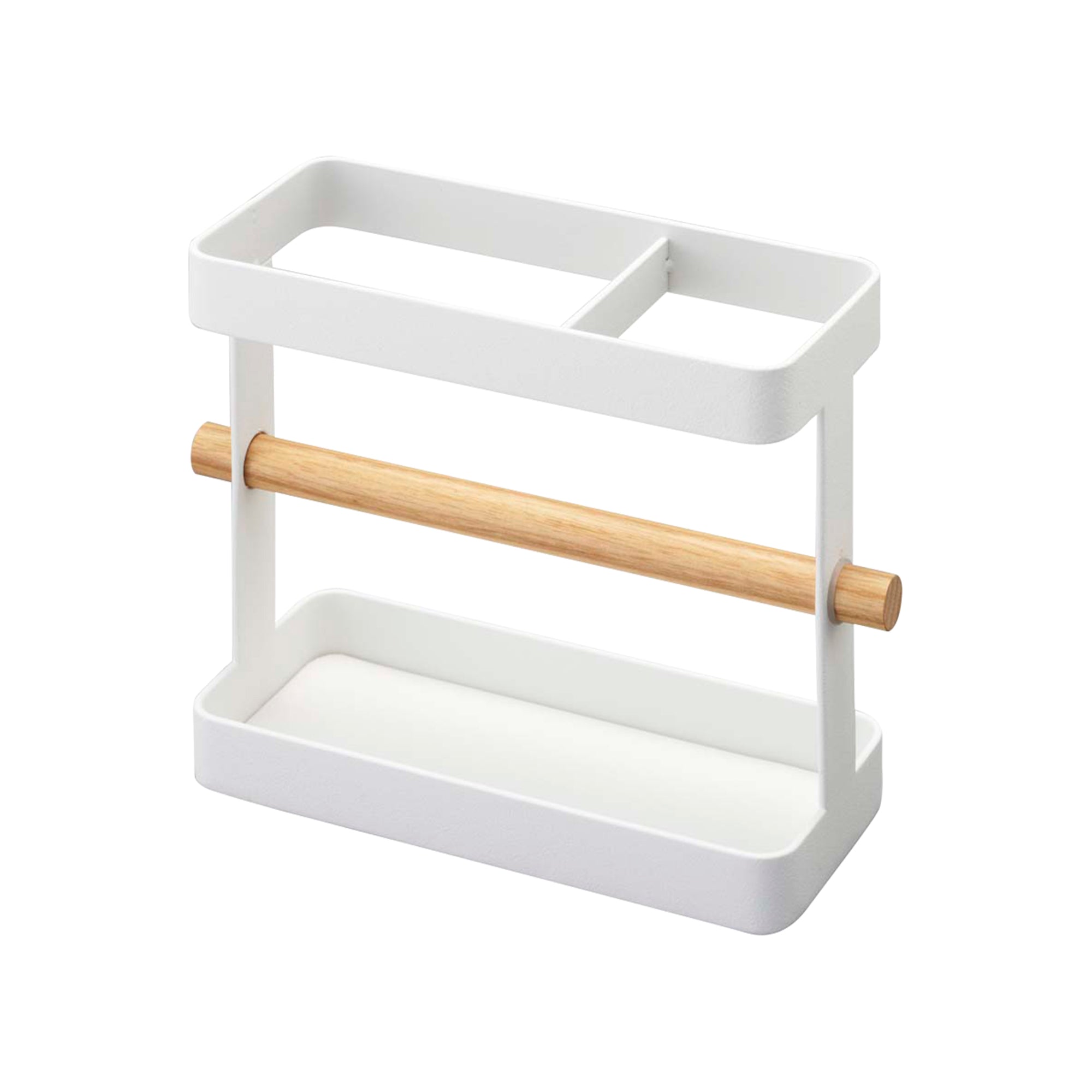 Utensil Holder - Steel + Wood