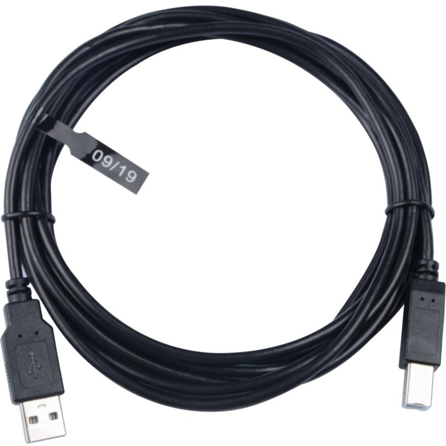 V7 Black USB Cable USB 2.0 A Male to USB 2.0 B Male 3m 10ft V7E2USB2AB-03M
