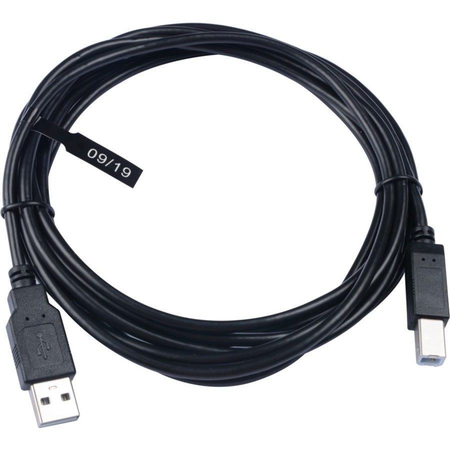 V7 Black USB Cable USB 2.0 A Male to USB 2.0 B Male 3m 10ft V7E2USB2AB-03M