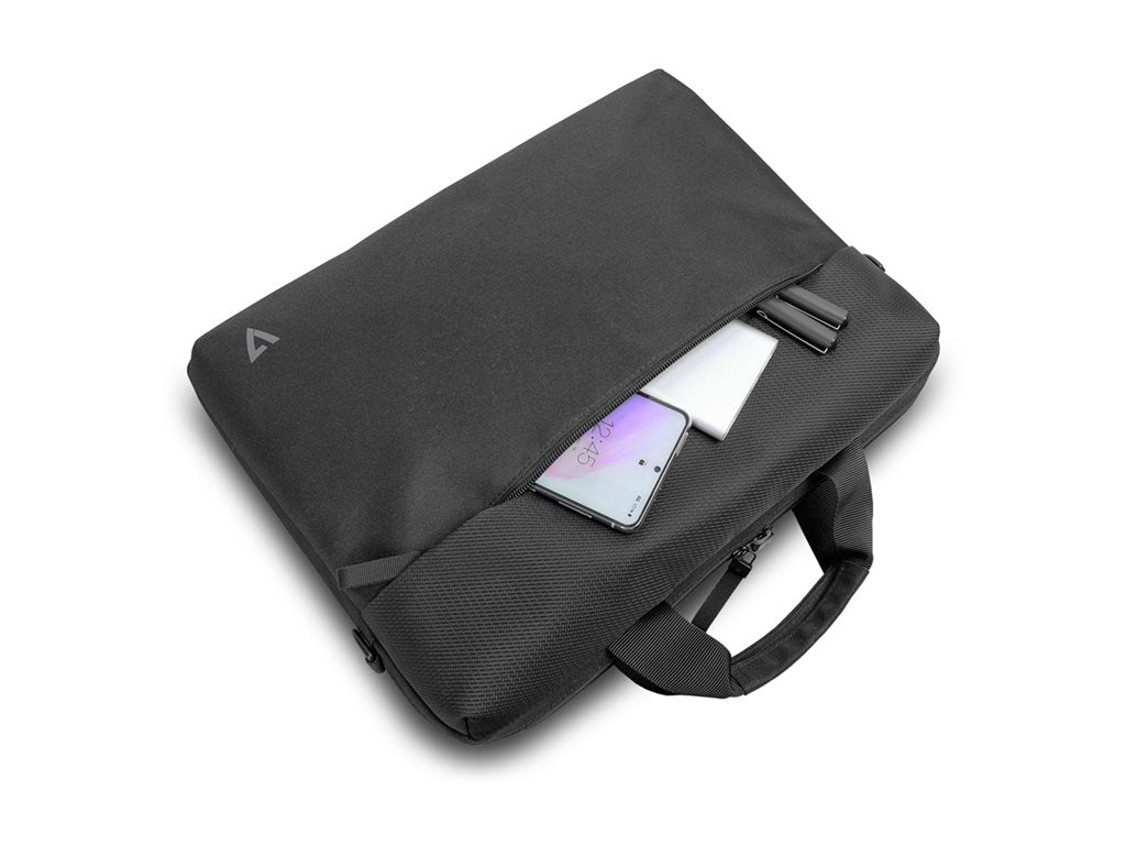 V7 CTP14-ECO2 - Notebook carrying case - briefcase, eco-friendly, RPET, topload - 14 - black"