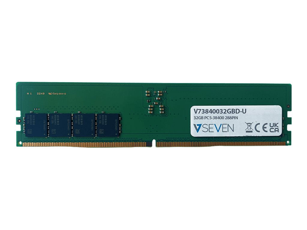 V7 - DDR5 - module - 32 GB - DIMM 288-pin - 4800 MHz / PC5-38400 - CL40 - unbuffered - non-ECC - TAA Compliant