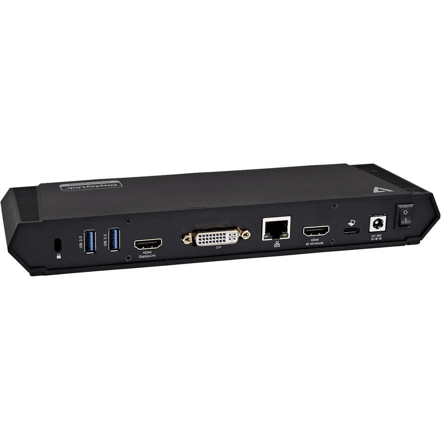 V7 DOCKUSBC USB-C Triple DisplayLink Docking Station