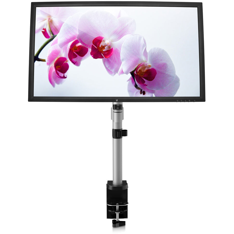 V7 Dm1Ta-1N Desk Mount For Monitor - Silver