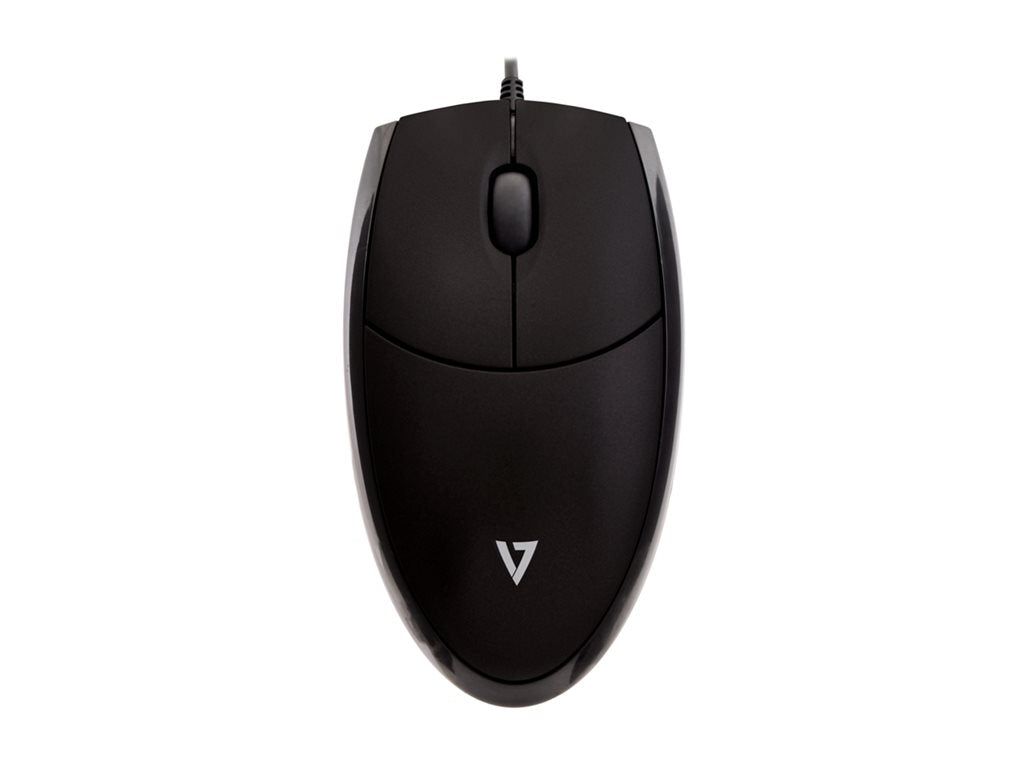 V7 MV3000 - Mouse - optical - 3 buttons - wired - USB - black