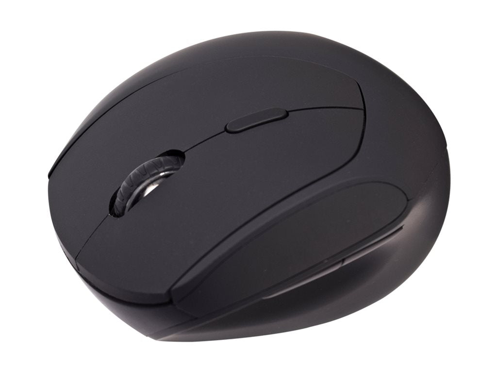V7 MW500BT - Mouse - vertical - optical - 6 buttons - wireless - Bluetooth, 2.4 GHz