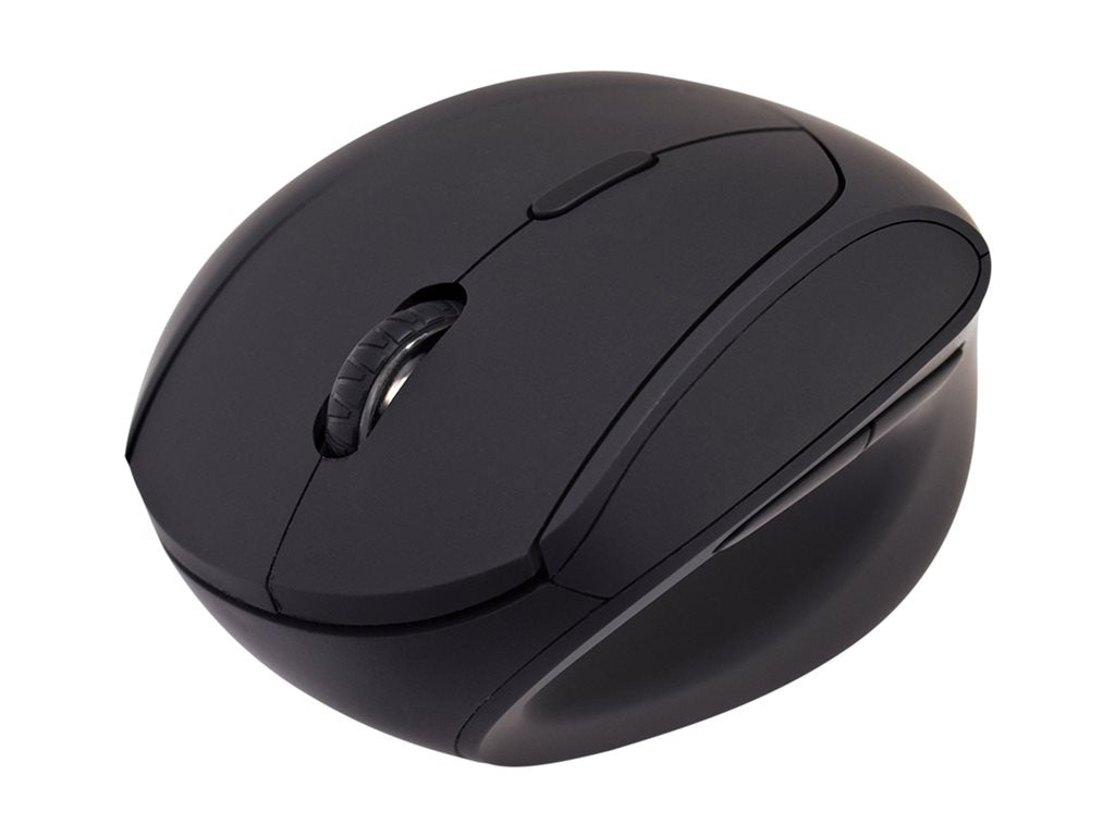 V7 MW500BT - Mouse - vertical - optical - 6 buttons - wireless - Bluetooth, 2.4 GHz