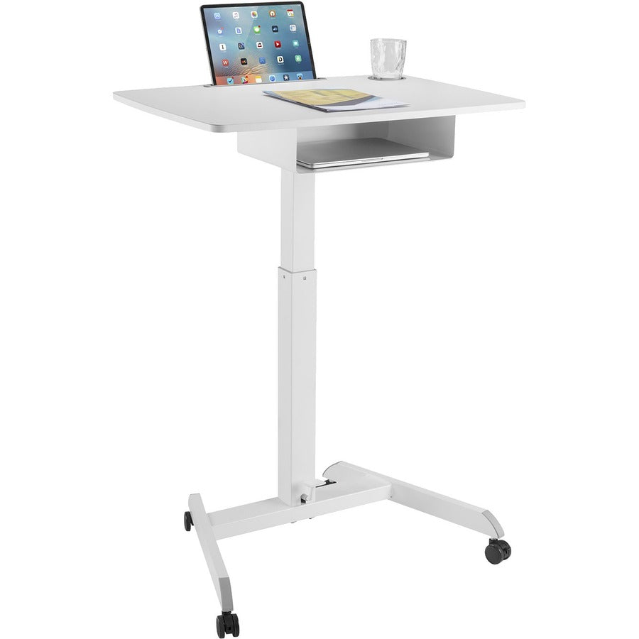 V7 Mobile Student Desk with Drawer - Height Adjustable - Gas Spring - 44.30 Max Height x 22" Width" DTM3SD