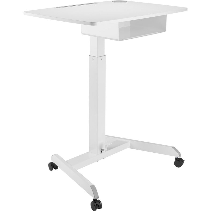 V7 Mobile Student Desk with Drawer - Height Adjustable - Gas Spring - 44.30 Max Height x 22" Width" DTM3SD