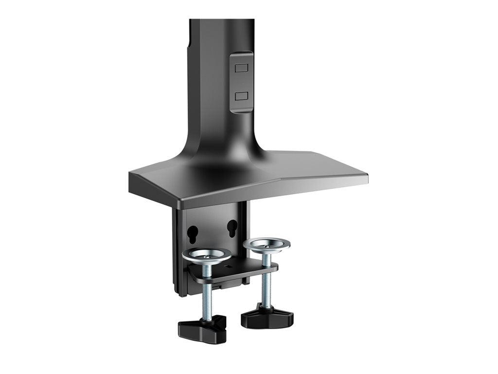 V7 - Mounting kit (articulating arm, 2 VESA plates, clamp base) - for 2 LCD displays - heavy duty, gas spring - plastic,