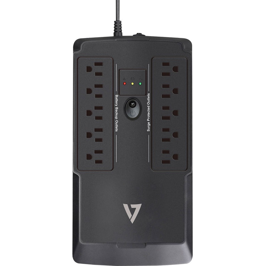 V7 UPS 550VA Desktop with 10 Outlets (UPS1DT550-1N)