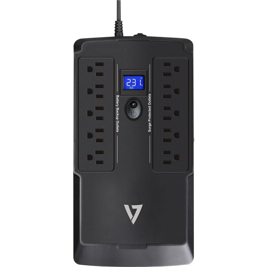 V7 UPS 750VA Desktop Battery Backup - Surge Protection | Tecisoft UPS1DT750-1N