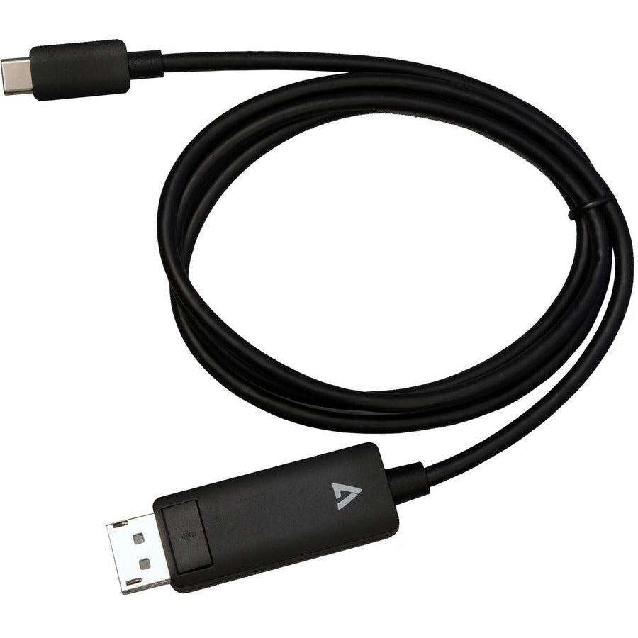 V7 USB-C Male to DisplayPort 1.4 Male 32.4 Gbps 8K/4K UHD V7USBCDP14-1M