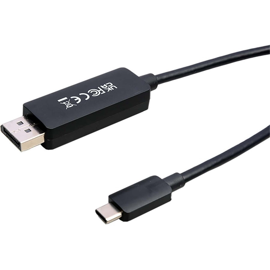 V7 USB-C Male to DisplayPort 1.4 Male 32.4 Gbps 8K/4K UHD V7USBCDP14-2M