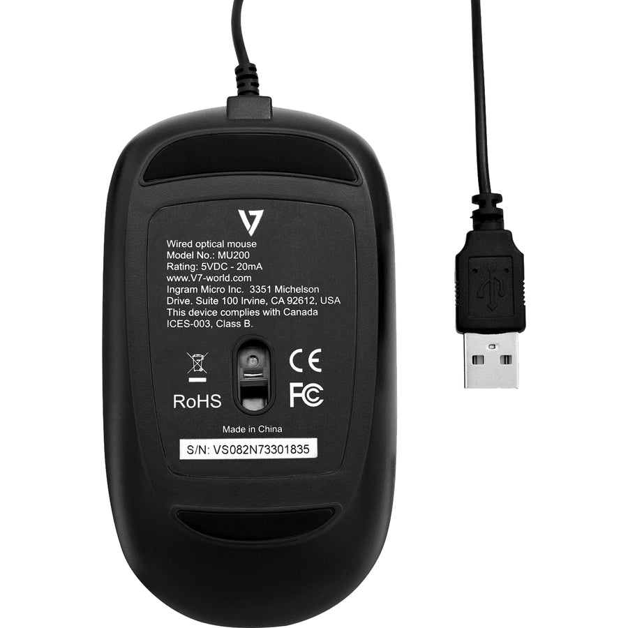 V7 Usb Wired Optical Mouse