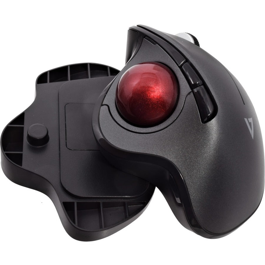 V7 Vertical Ergonomic Trackball Mouse, Wireless 6 Button Auto-speed Dpi, Ergo MW650