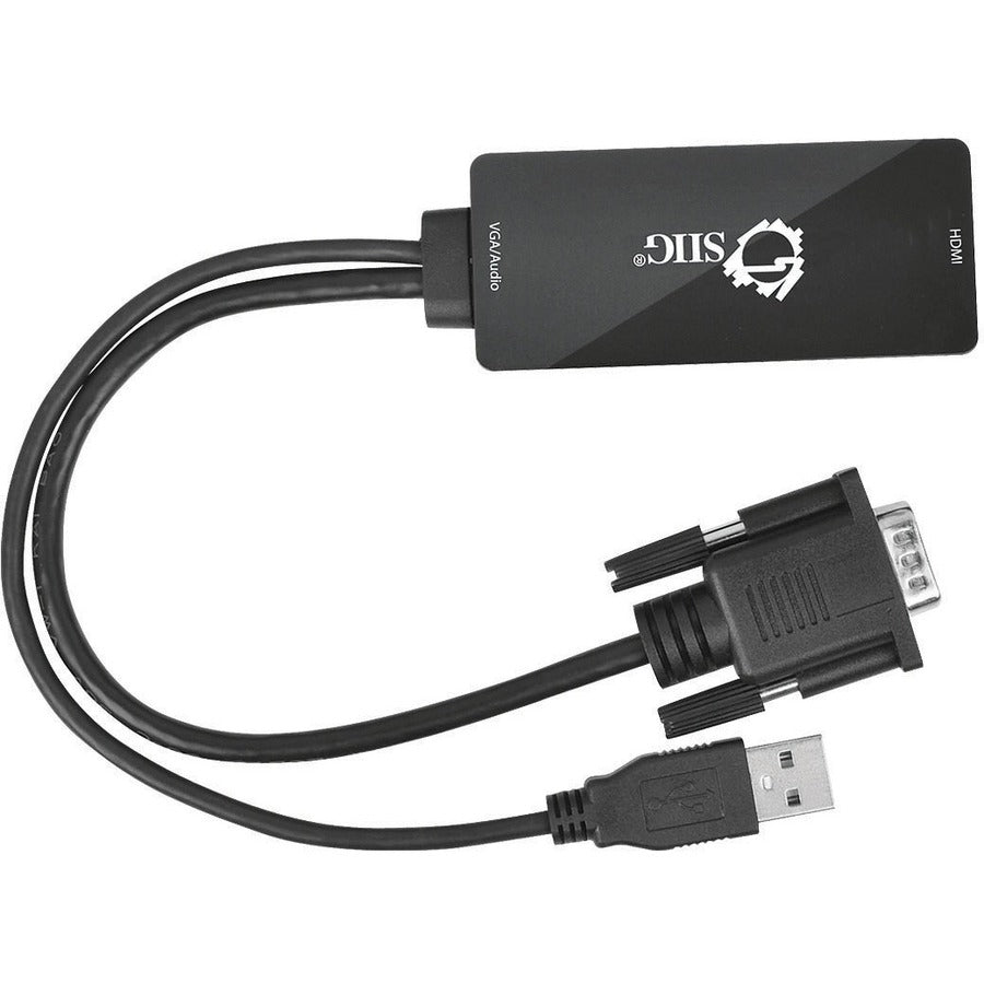 VGA to HDMI Adapter - SIIG Portable VGA USB Audio to HDMI Converter | TeciSoft CE-VG0U11-S1