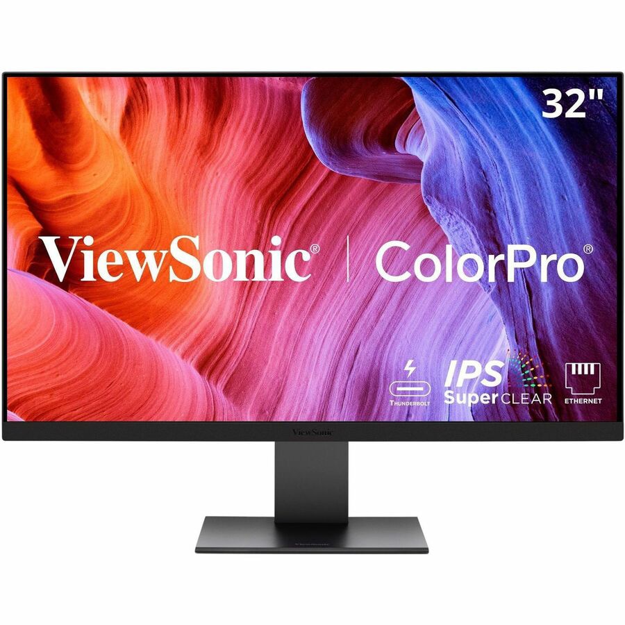 VIEWSONIC 32in ColorPro 4K UHD IPS Monitor with 100W Thunderbolt for Creatives
