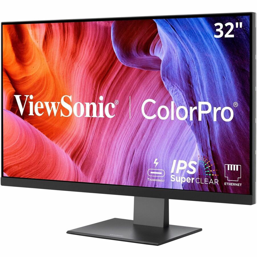 VIEWSONIC 32in ColorPro 4K UHD IPS Monitor with 100W Thunderbolt for Creatives