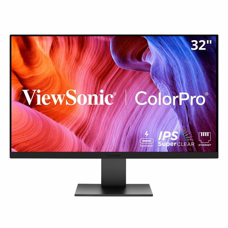 VIEWSONIC 32in ColorPro 4K UHD IPS Monitor with 100W Thunderbolt for Creatives