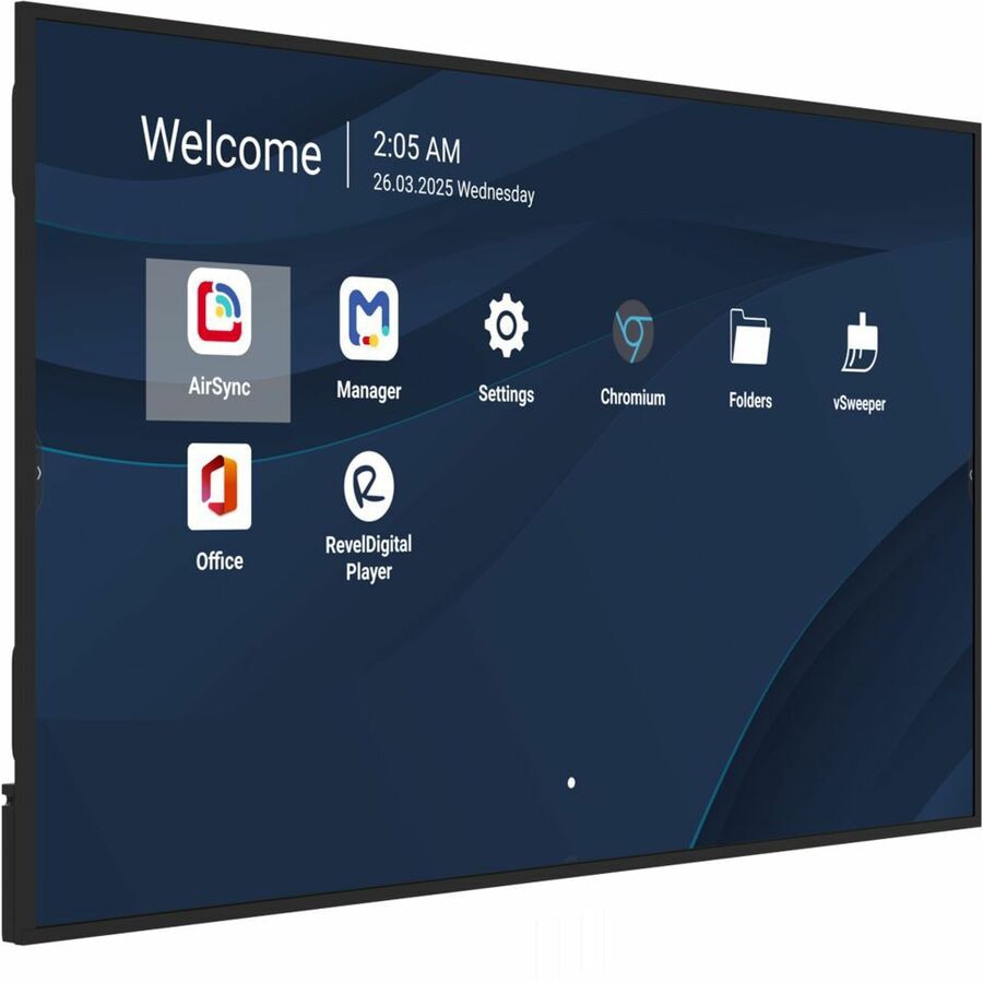 VIEWSONIC 55in 4K Commercial Display 500nits 8GB RAM Digital Signage